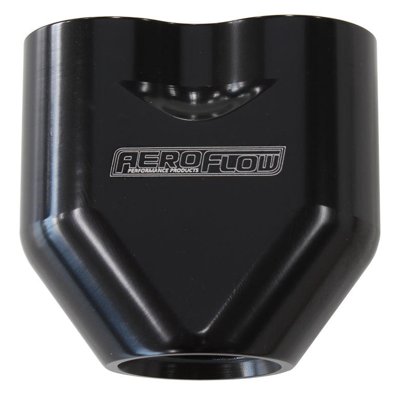 Aeroflow AF455-10-08BLK Aeroflow -10AN to 2x-8AN Female ORB Y Block Black AF455-10-08Blk