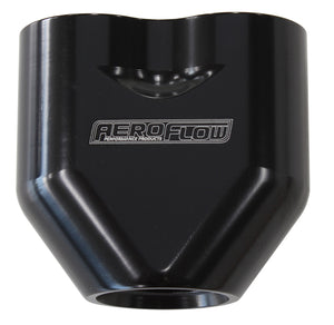 Aeroflow AF455-10-08BLK Aeroflow -10AN to 2x-8AN Female ORB Y Block Black AF455-10-08Blk