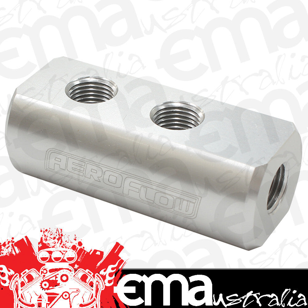 Aeroflow AF456-01-04S Compact Distribution Block 1 In 4 Out All Port S 1/8" NPT