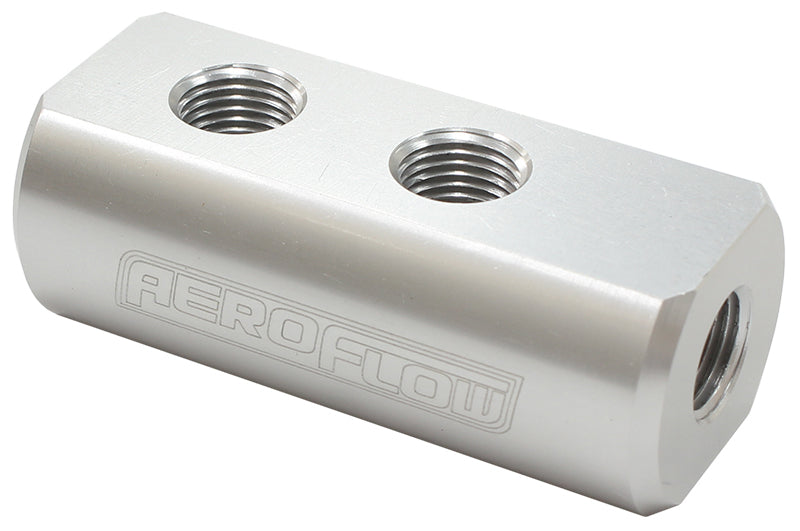 Aeroflow AF456-01-04S Compact Distribution Block 1 In 4 Out All Port S 1/8" NPT