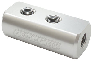 Aeroflow AF456-01-04S Compact Distribution Block 1 In 4 Out All Port S 1/8" NPT