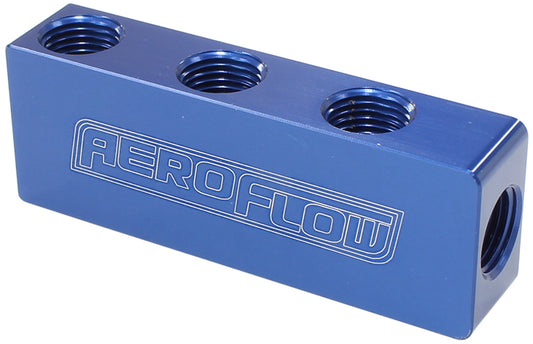 Aeroflow AF456-01-06 Compact Distribution Block 1 In 6 Out All Port S 1/8" NPT