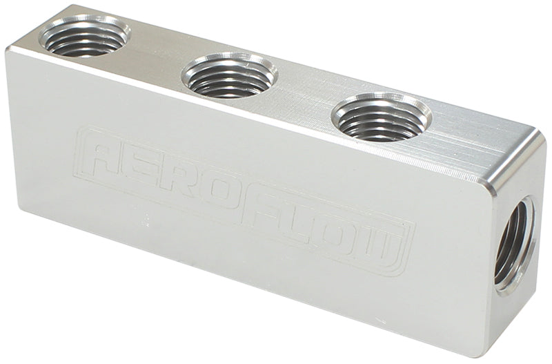 Aeroflow AF456-01-06S Compact Distribution Block 1 In 6 Out All Port S 1/8" NPT