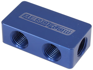 Aeroflow AF456-02-04 Compact Distribution Block 2 In 4 Out All Port S 1/8" NPT