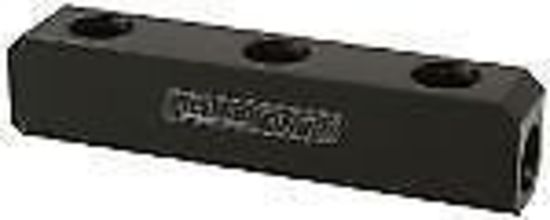 Aeroflow AF456-08-06BLK 3x -6ORB 2x -8ORB Distribution Block Black Compact Style