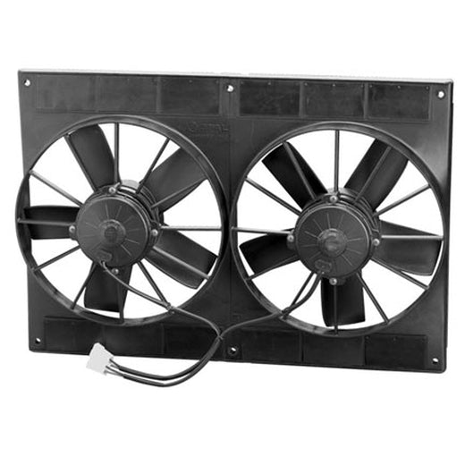 SPAL Automotive USA SPEF3580 11" Dual Electric Thermo Fans 2720 Cfm - Puller Type w/ Straight Blades