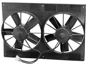 SPAL Automotive USA SPEF4028 11" Dual Electric Thermo Fans 1587 Cfm - Puller Type w/ Straight Blades
