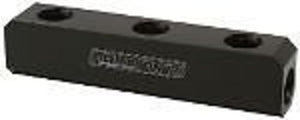 Aeroflow AF457-12BLK Fuel Block Log Type -12ORB Black 2 x-12 Side 2x -12 Top