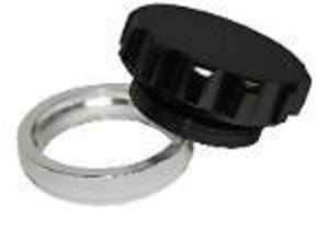Aeroflow AF460-16BLK 1" Alum Weld Bung & Cap Black Anodised Cap