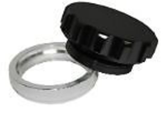 Aeroflow AF460-16BLK 1" Alum Weld Bung & Cap Black Anodised Cap