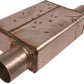 Spintech SPIN-1545-SS Sprint Car Muffler 3-1/2" Inlet To 3" Tapered Outlet Side Inline S/Steel