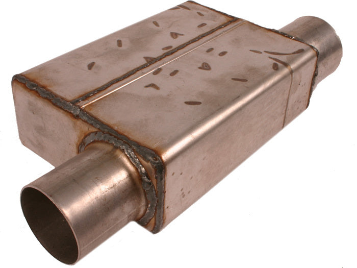 Spintech SPIN-1545-SS Sprint Car Muffler 3-1/2" Inlet To 3" Tapered Outlet Side Inline S/Steel