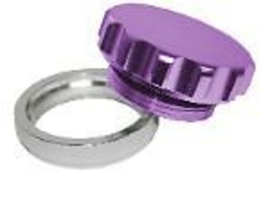 Aeroflow AF460-16PUR 1" Alum Weld Bung & Cap Purple Finish