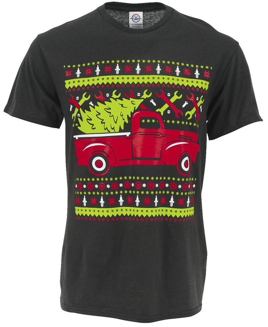 Hotrod Pickup Christmas T-Shirt *Special Order Item* (SPJ-CU4857)