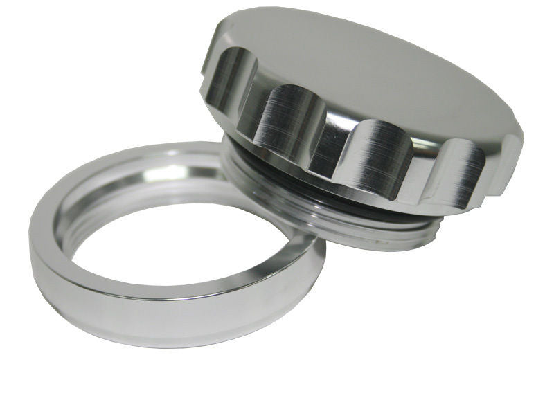 Aeroflow AF460-16S 1" Alum Weld Bung & Cap Raw Weld On / Silver Cap