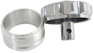 Aeroflow AF460-32-RV-P 2" Alum Weld Bung & Cap Polished with Roll Over Valve