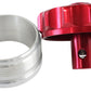 Aeroflow AF460-32-RV-R 2" Alum Weld Bung & Cap Red with Roll Over Valve