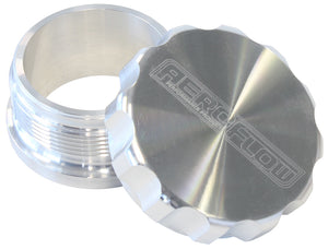 Aeroflow AF460-40 2-1/2" Alum Weld Bung & Cap Raw Alloy Finish