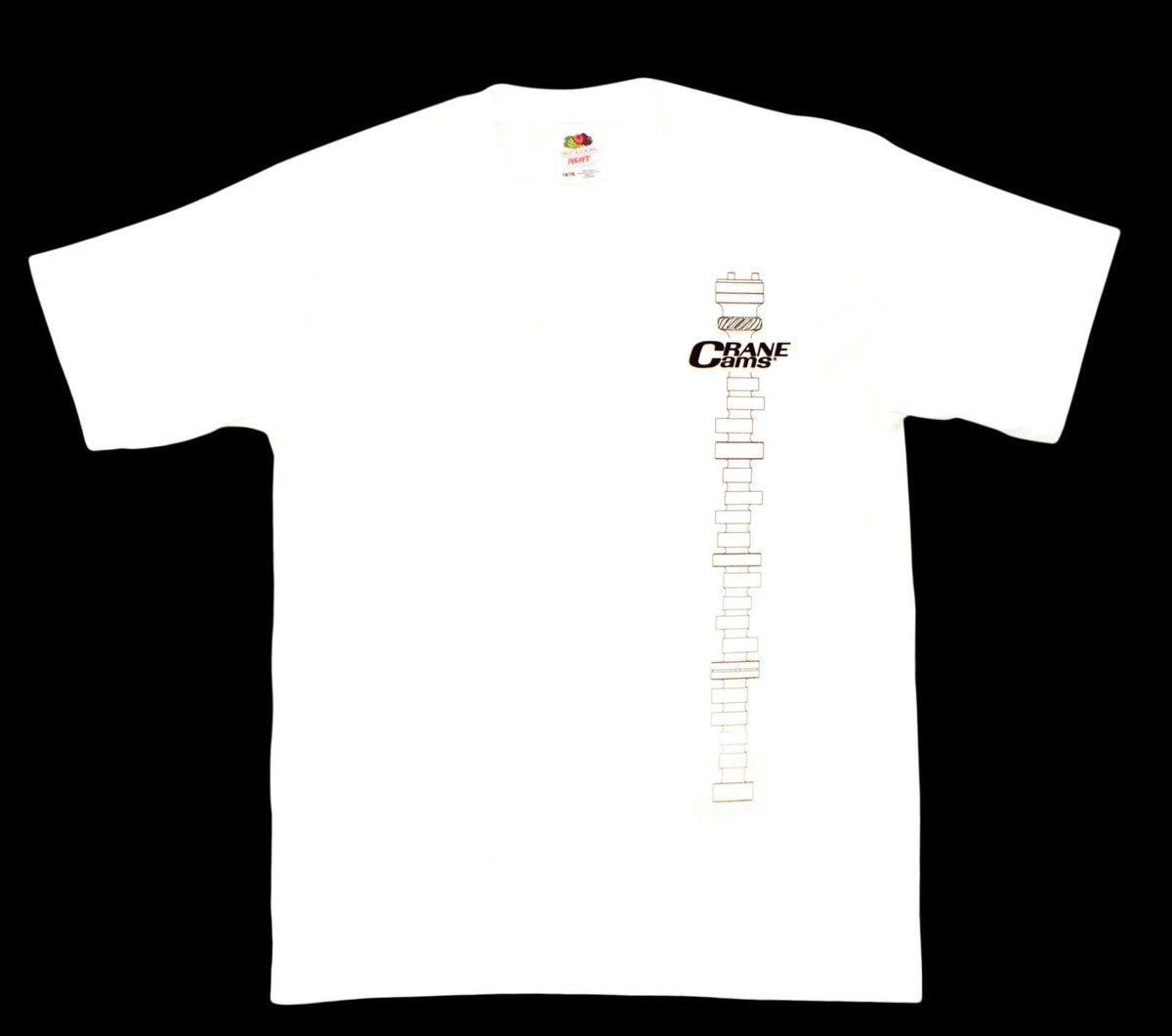Crane Cams | SRPP1354XXL | White T-Shirt 2x-Large Crpp1354xxl Camshaft Logo
