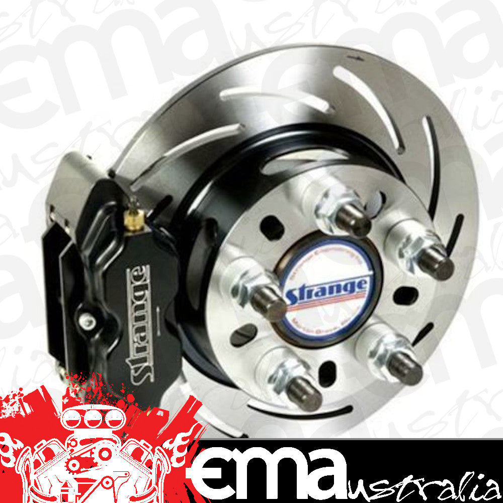 Strange STB1158WCM Rear Brake Kit- Strange Alum Hsg /Big Ford Offset /Hard Pads