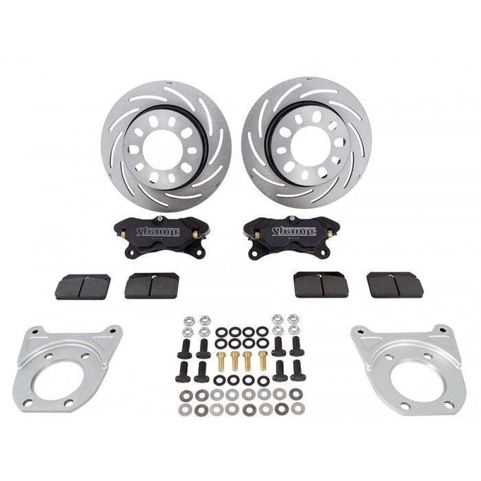 Strange STB1708WC Strange 4 Spot Rear Disc Brake Kit suits Early Big Ford Housing Ends
