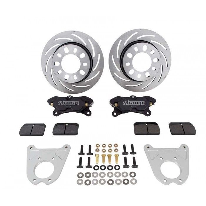 Strange STB1712WC Strange 4 Spot Rear Disc Brake Kit suits 65-73 Mustang Small for Hsg