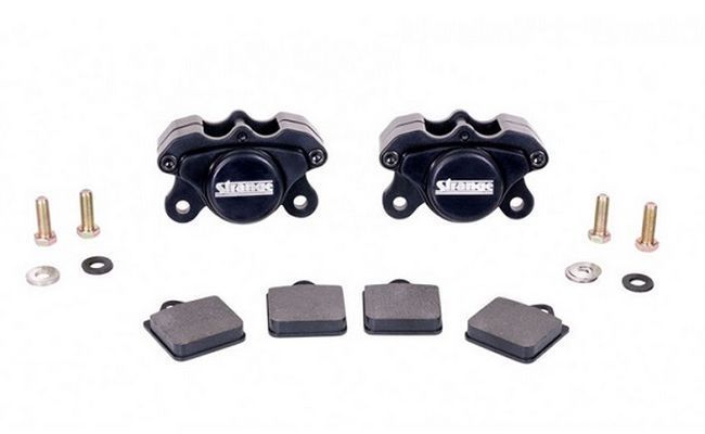 Strange STB1825 Pro Race 2 Piston Brake Caliper Kit w/ Soft Metallic Pads