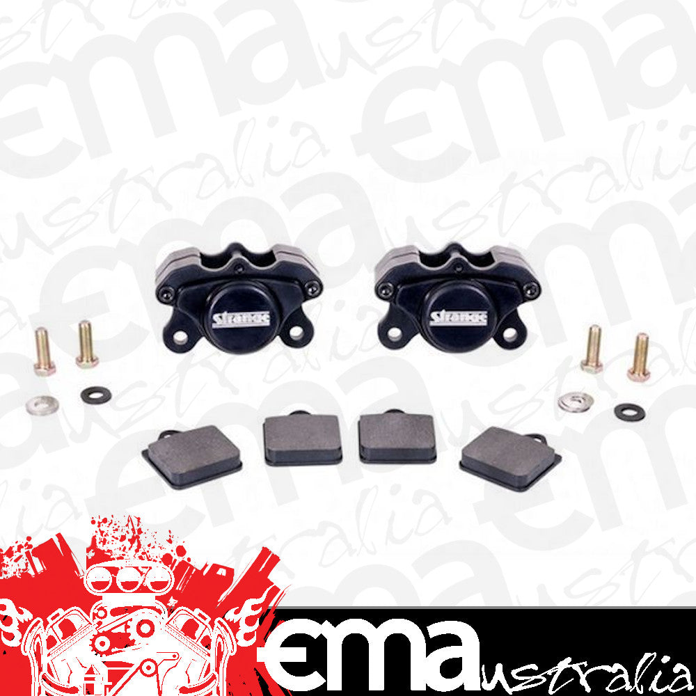 Strange STB1825 Pro Race 2 Piston Brake Caliper Kit w/ Soft Metallic Pads