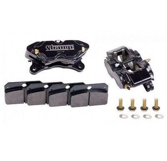 Strange STB1850 Strange Pro Race 4 Piston Brake Caliper Kit w/ Soft Metallic Pads