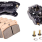Strange STB1853 Pro Series 4 Piston Directional Caliper Kit w/ Medium Metallic Brake Pads & Mounting Hardware Race Use Only