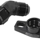 Aeroflow AF463-12 TURBO DRAIN ADAPTER -10AN 45 DEGREE 38-44MM HOLE CENTRES