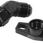 Aeroflow AF463-12 TURBO DRAIN ADAPTER -10AN 45 DEGREE 38-44MM HOLE CENTRES