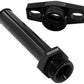 Turbo Drain Adapter (With 100mm x 19mm Barb, 38-44mm Hole Centres. Black Finish.)