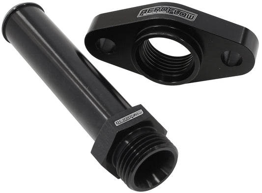 Turbo Drain Adapter (With 100mm x 19mm Barb, 51mm Hole Centre. Black Finish.)