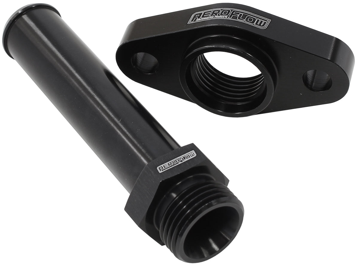 Turbo Drain Adapter (With 100mm x 19mm Barb, 51mm Hole Centre. Black Finish.)