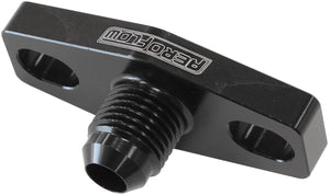 Turbo Oil Feed Adapter (-6AN, 38-44mm Hole Centres. Black Finish)