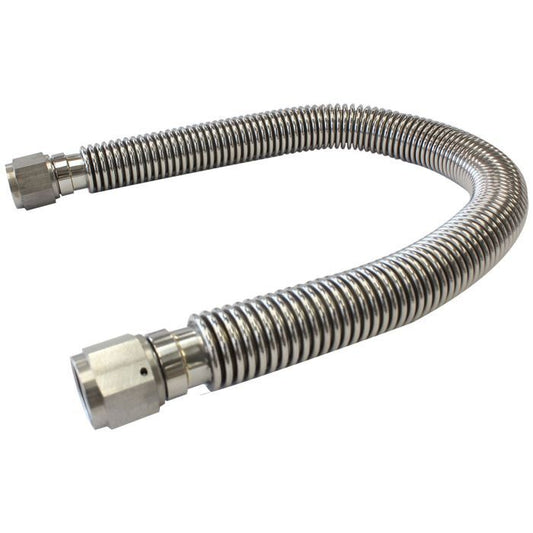 Aeroflow AF463-38 Flexible Turbo Drain Hose Stainless Steel -10AN 19.5" OAL (500mm)