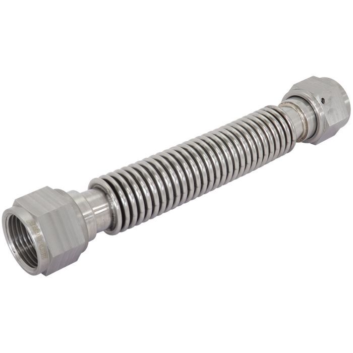 Aeroflow Performance AF463-41 -12AN Flexible Turbo Drain Hose 200mm Long 304 Stainless Steel. 7.9" (200mm) Overall Length