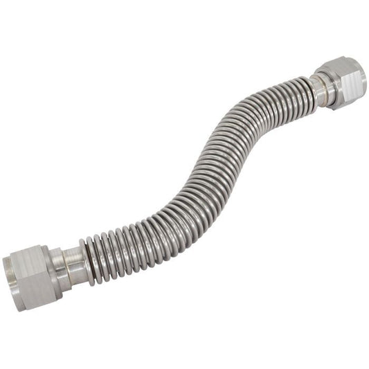 Aeroflow Performance AF463-42 -12AN Flexible Turbo Drain Hose 300mm Long 304 Stainless Steel. 11.8" (300mm) Overall Length