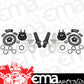 Strange STF22064WC 40 Spl Hybrid Spindle Ford 9'Floater Kit for 4 3/4' Bc w/ Carbon Brake Kit
