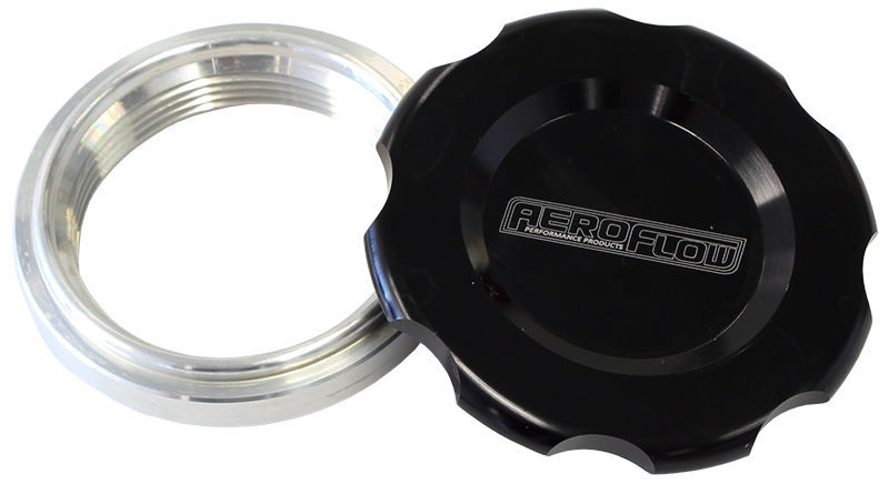 Aeroflow AF465-24BLK 1.5" Weld Bung & Black Cap Low Profile Female Weld-On
