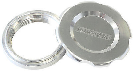 Aeroflow AF465-24S 1.5" Weld Bung & Silver Cap Low Profile Female Weld-On