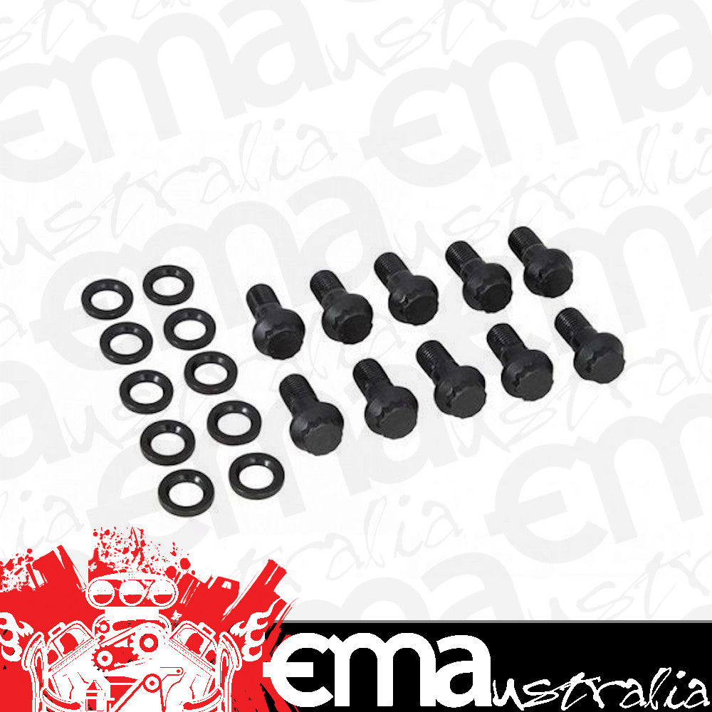 Ford 9 in. 40-Spline Aluminum Spools ARP 12Pt Ring Gear Bolts Washers 7/16"-20 x.950" Uhl Strange STN1973