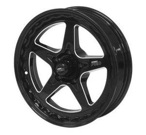 Street Pro Wheels STP002-174000F-BK Street Pro Ll Convo Wheel Black 17X4.5' Ford Bolt Circle 5 X 4.50' -26 1-3/4' Back Space