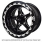 Street Pro Wheels STP002-BL158000-BK Street Pro Ll Convo Bead Lock Style Wheel 15X8.5-32
