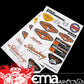 Stromberg STROM2306 Decal/Sticker Sheet Inside Stick-On