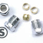 Stromberg STROM9081K-CHR Chrome Ford Nut Compression Fittings x3 Nuts & Ferrules