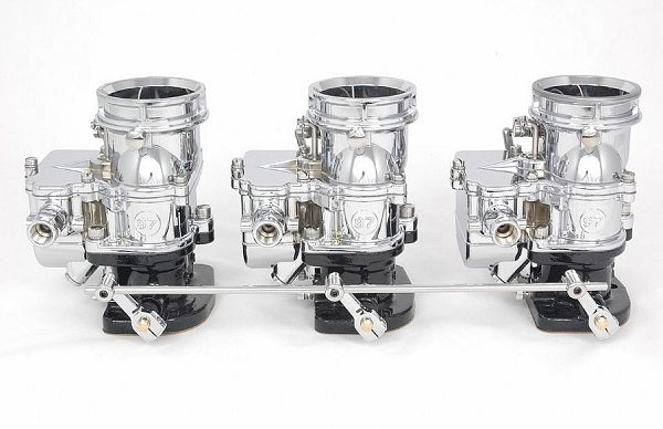 Stromberg STROM9246S-CHR Two Step Linkage Kit suit 3x2 Chev w/ Edelbrock Tripower Carburettors 5-1/2" Spacing