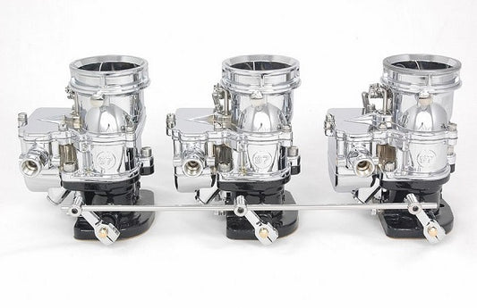 Stromberg STROM9246S-CHR Two Step Linkage Kit suit 3x2 Chev w/ Edelbrock Tripower Carburettors 5-1/2" Spacing