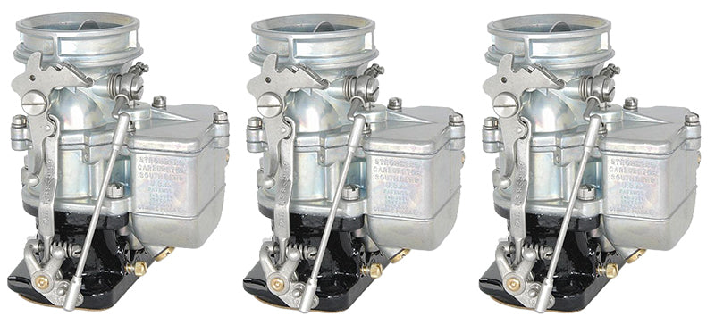 Stromberg STROM9510A-BIG-T 750CFM Big 97 Tripower Carburetor Set Plain